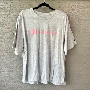 Champion Pink Logo Tee